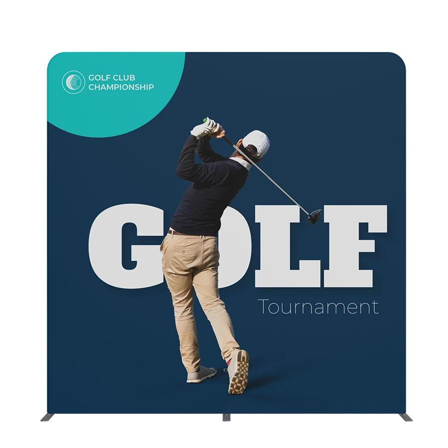 10'w x 10'h Xtra Tall Xpress Straight Display Wall Full Kit - 1 Side Imprint 1