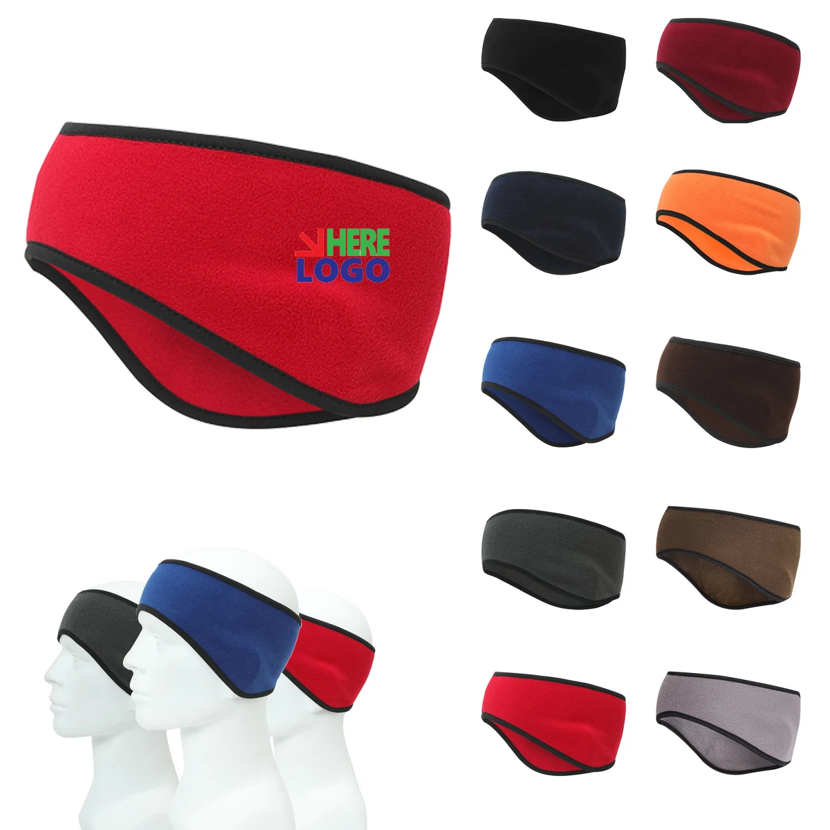 Velvet Earmuffs And Windproof Cycling Sports Headband 1