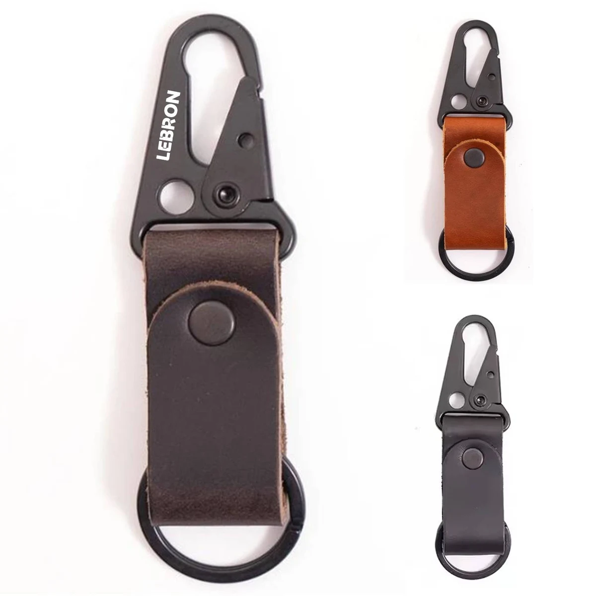Leather Carabiner Keychain 1