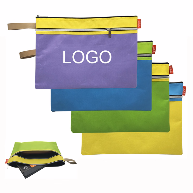 A4 Zipper File Bag Pouch with Handle