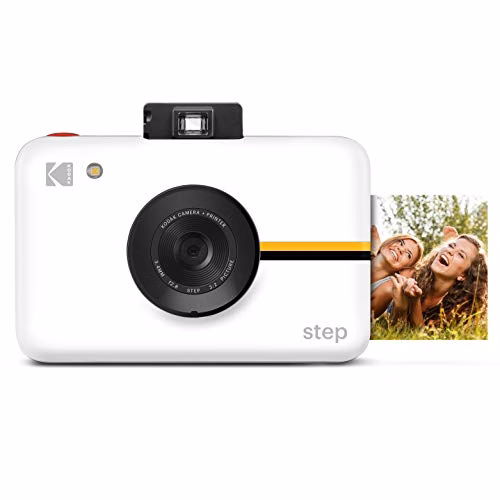 Kodak Step Camera Instant Camera with 10MP Image Sensor, ZINK Zero Ink Technology, Classic Viewfi...