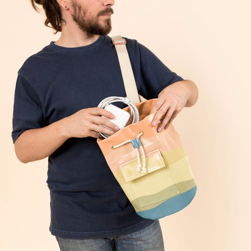 BUCKET SLING - VEGAN LEATHER
