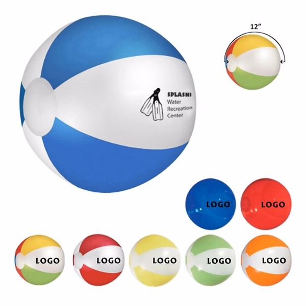 MOQ 50 PVC 12" Inflatable Beach Ball