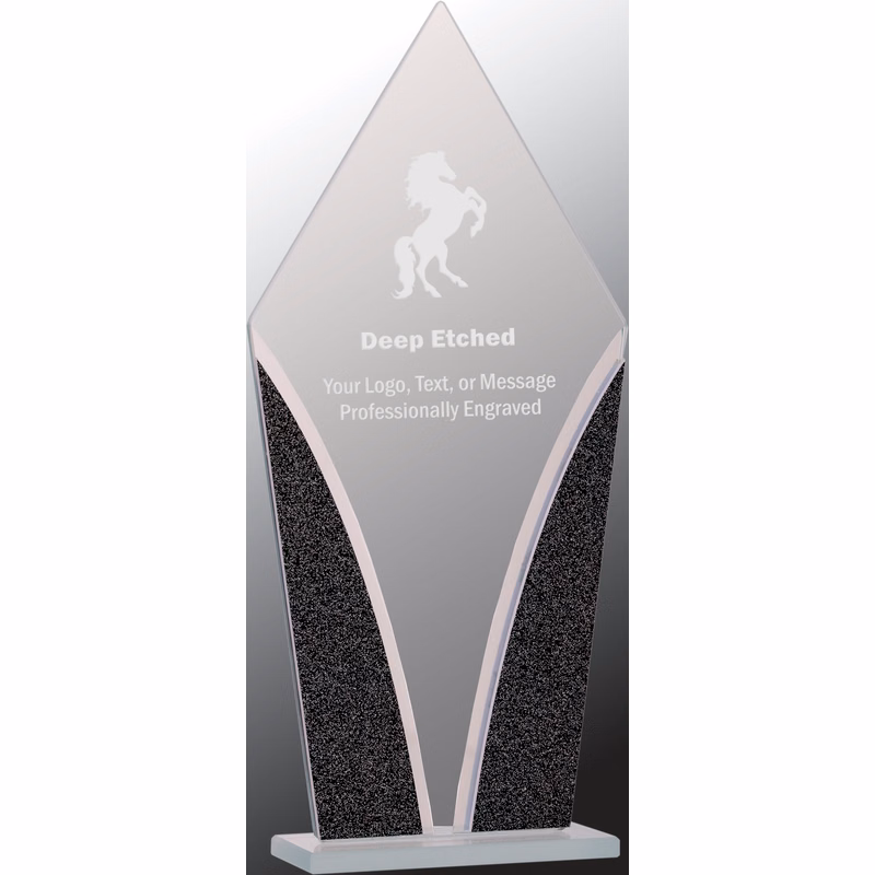 9 1/4" Diamond Designer Glass Award