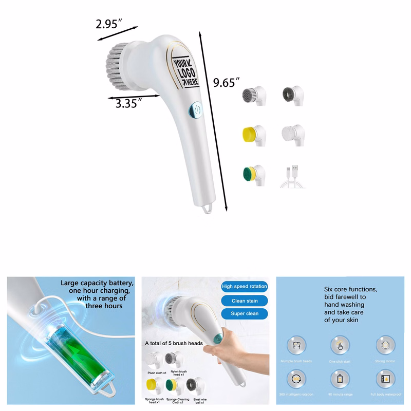 Cordless Electric Spin Cleaning Power Scrubber