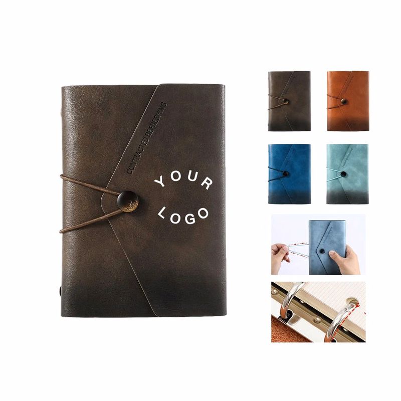 Durable PU Leather Notebook with Gradient Color Design