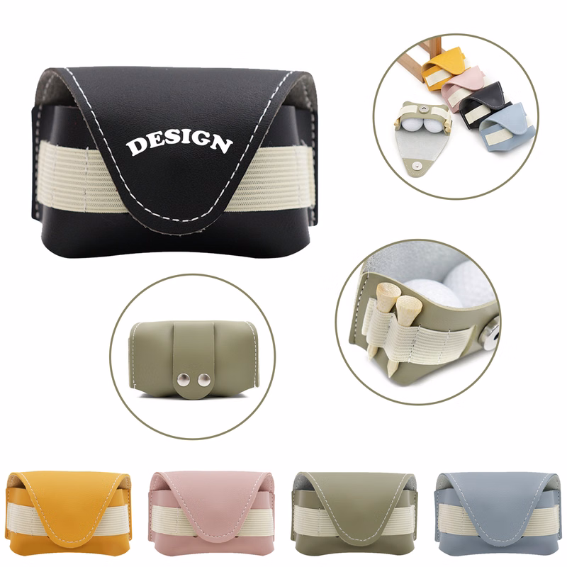 PU Golf Accessory Pouch With Belt Strap MOQ25