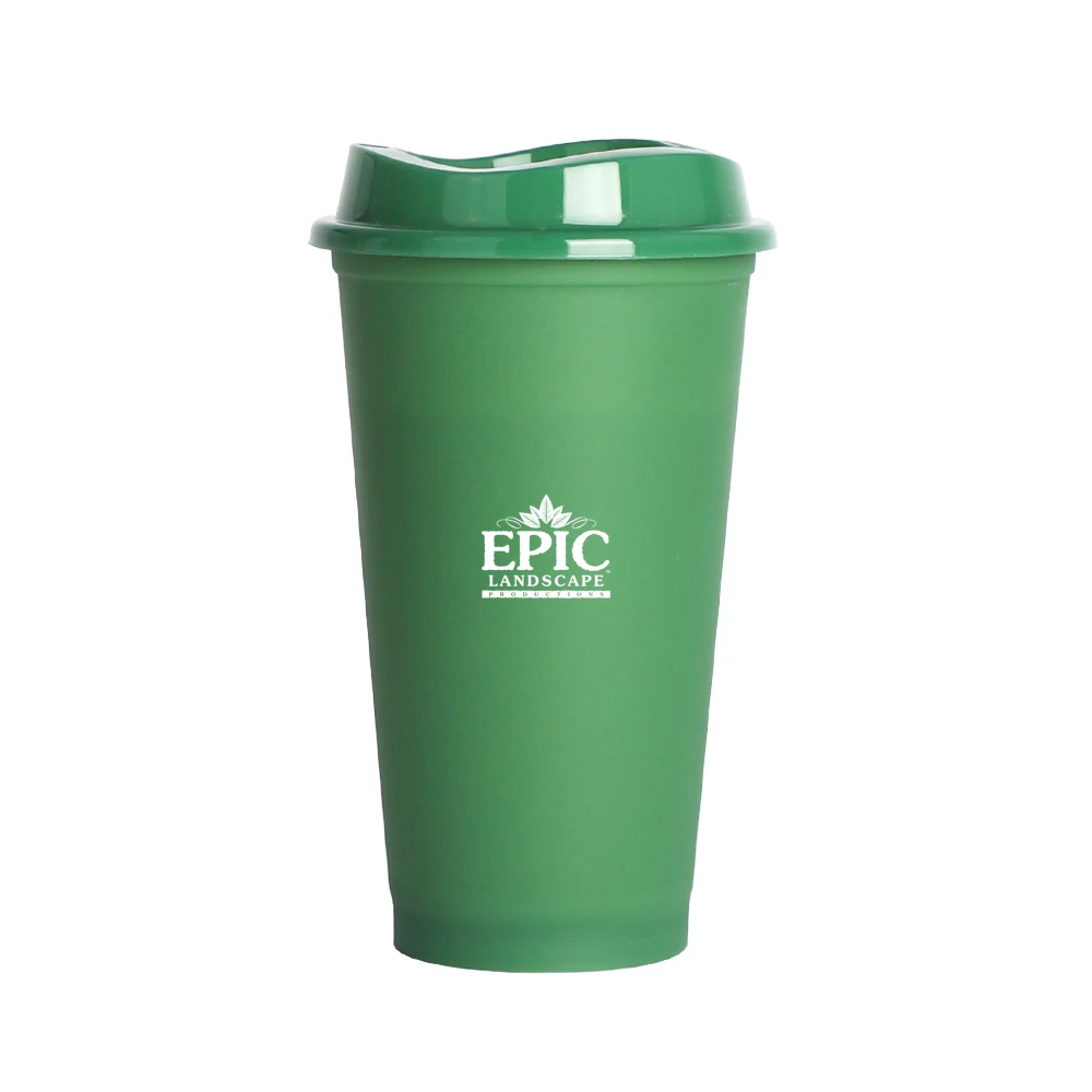 Travel Reusable Coffee Cup w/ splash-proof lid 1