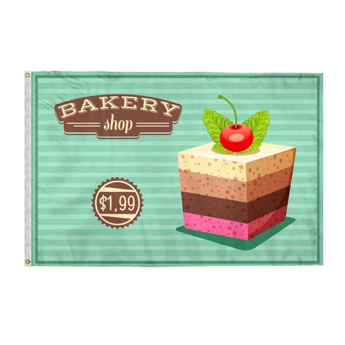 Custom Digital Print Flag 4' x 6' 2 Sided Poly 1
