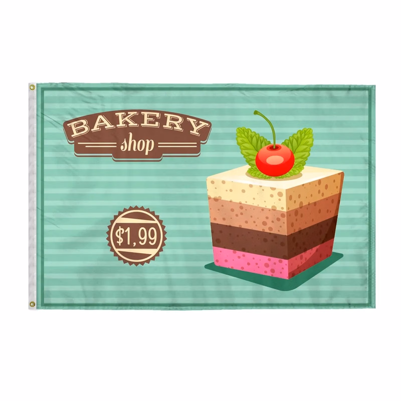 Custom Digital Print Flag 4' x 6' 2 Sided Poly