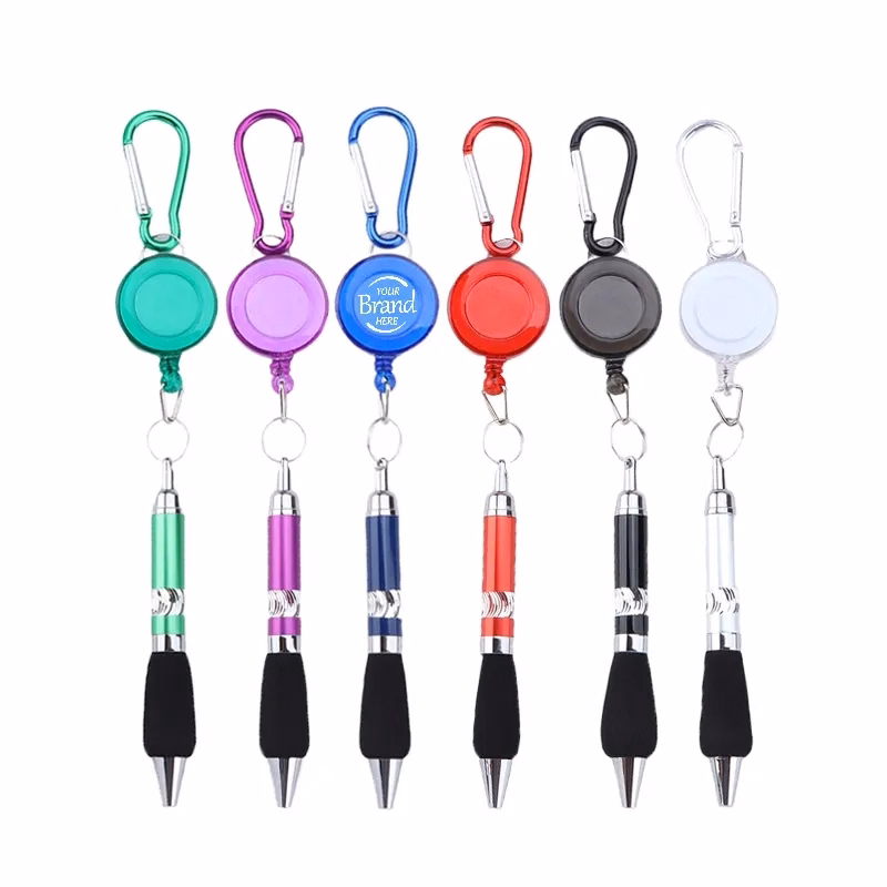 Carabiner Retractable Badge Reel Pens