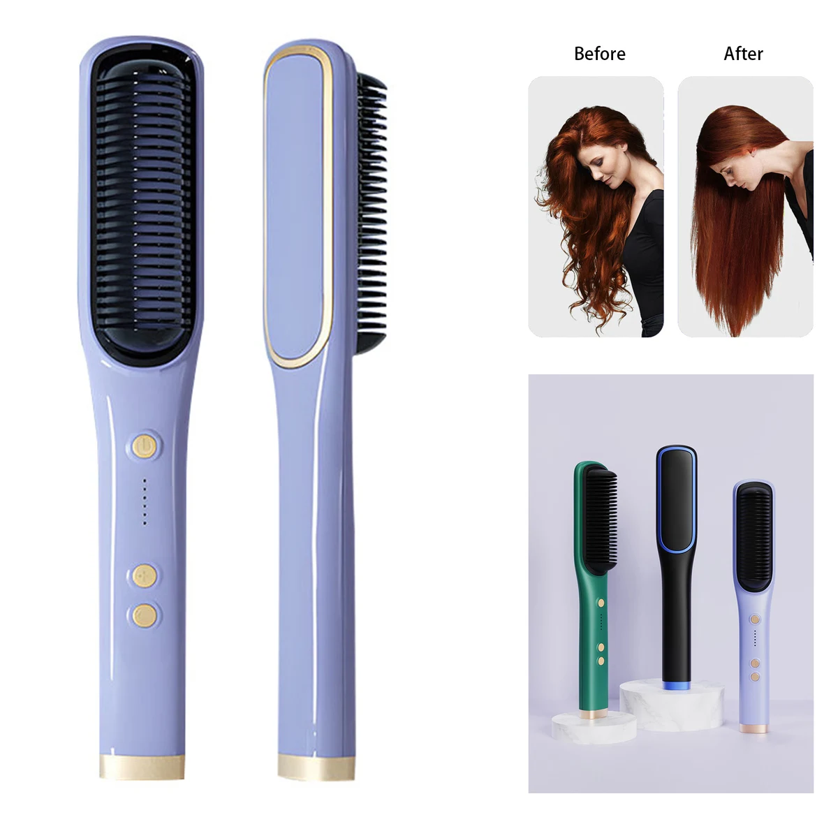 Electric Comb Hair Straightener 1