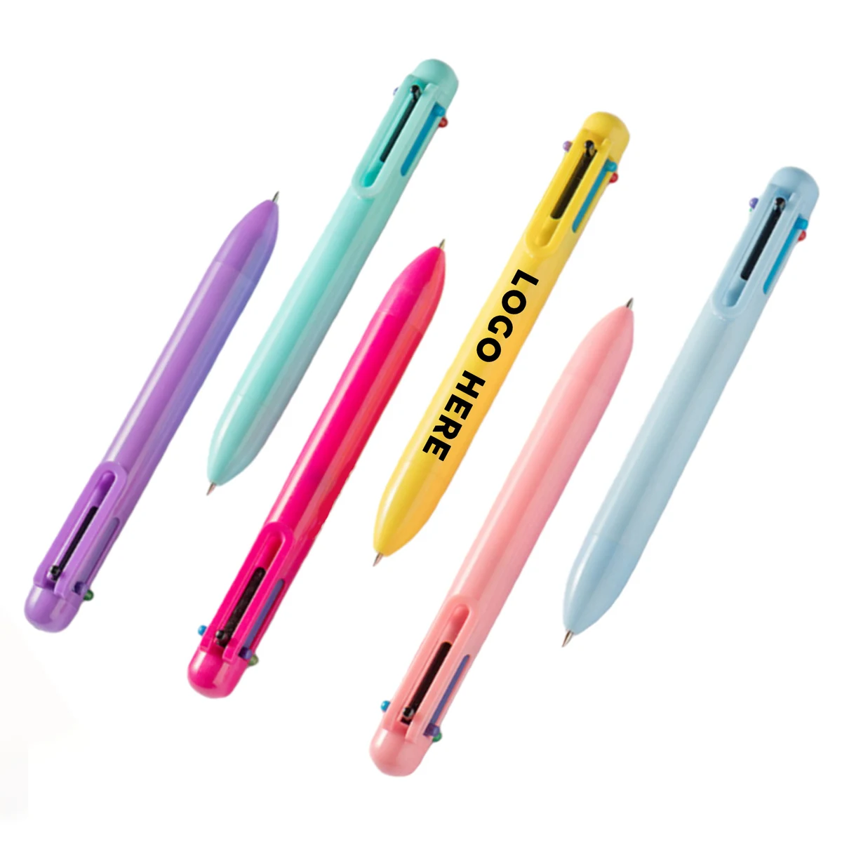 Multicolor Plunger-action Retractable Ballpoint Pen 1