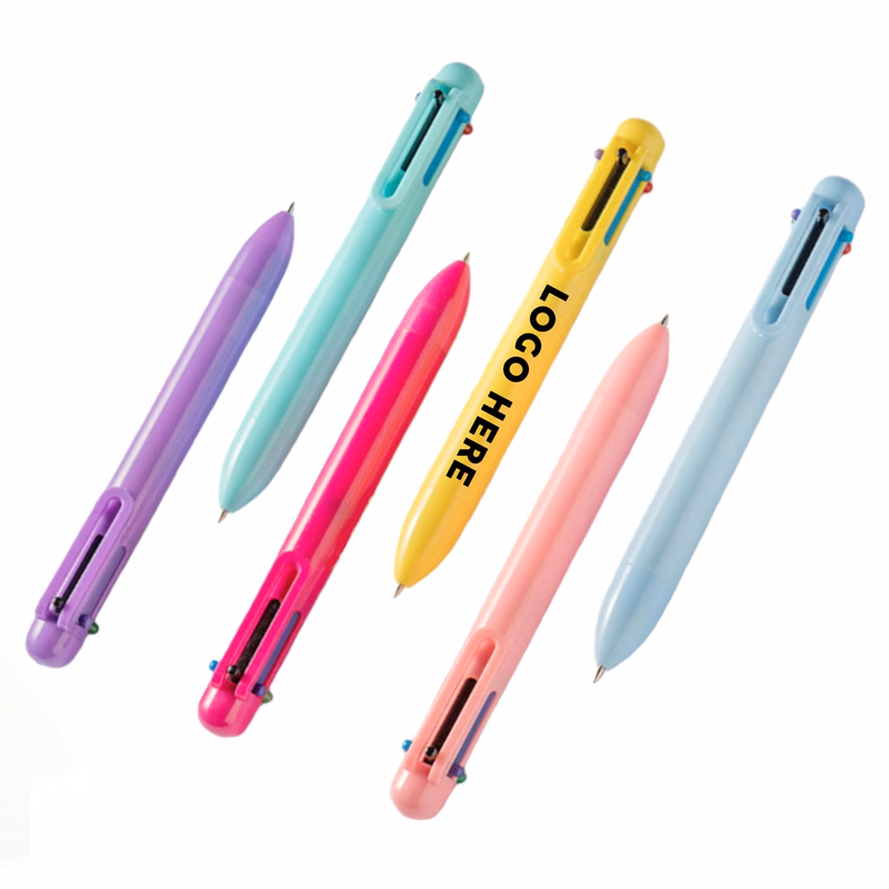 Multicolor Plunger-action Retractable Ballpoint Pen