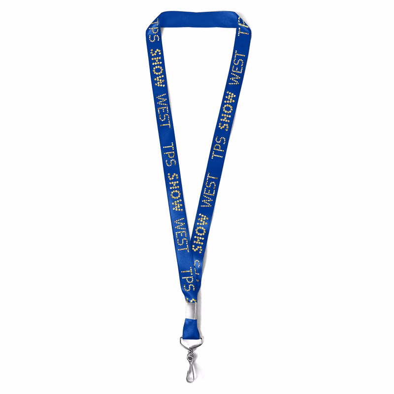7/8" Bridal Satin Lanyard - Sparkle