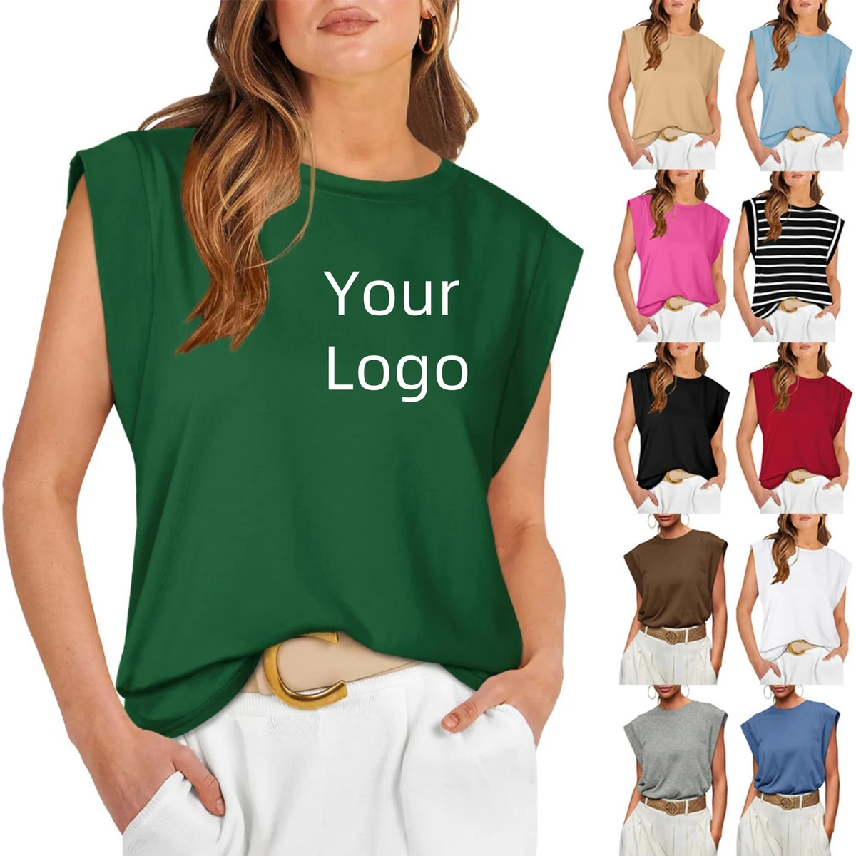Cap Sleeve Summer Tops 1