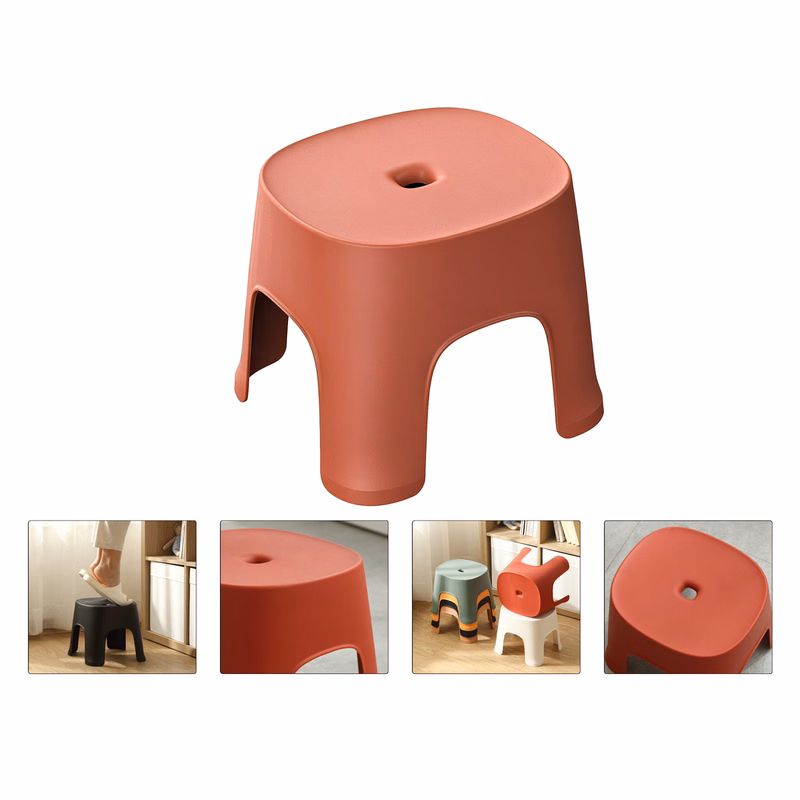Solid Color Minimalist Multi-Purpose Low Stool