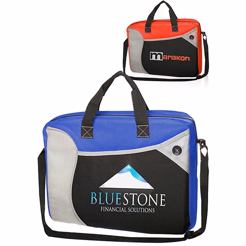 Colored Briefcase-Messenger Bags- 15"W x 12"H