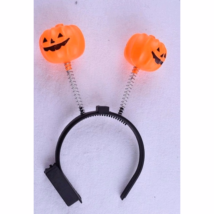 LED Halloween pumpkin headband