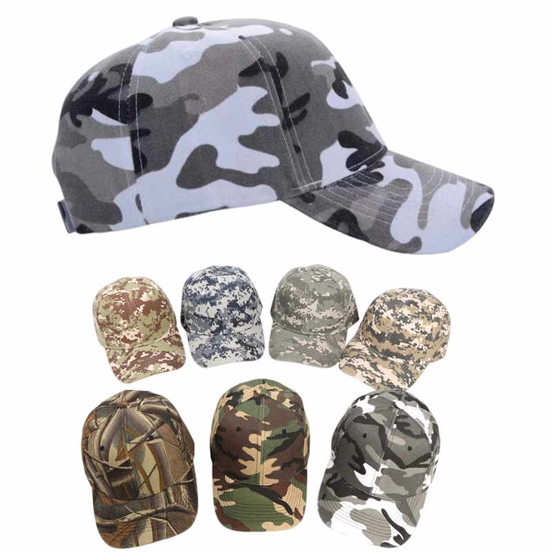 6 Panel Hunting Camo Baseball Cap