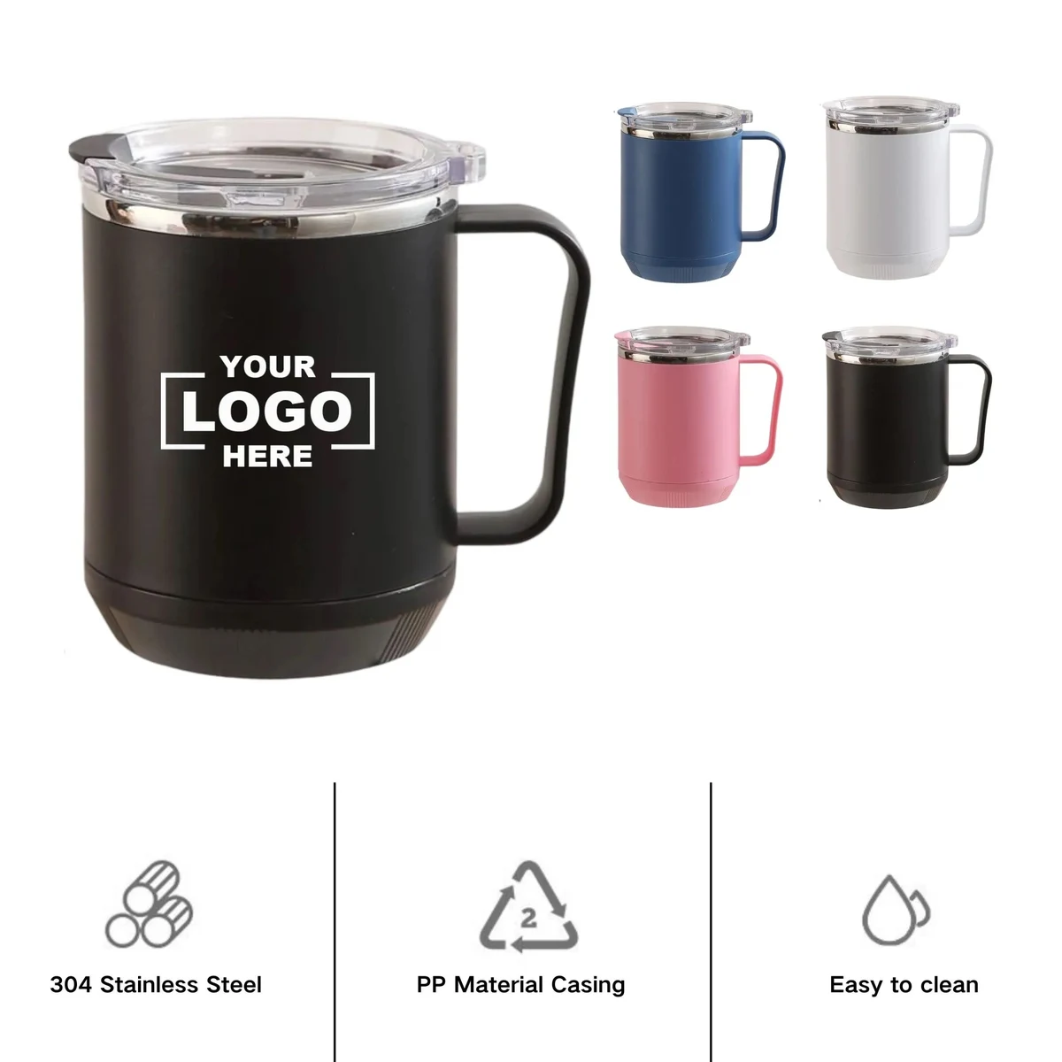 Steel Double Layer Heatable Insulated Mug Free Shipping 1