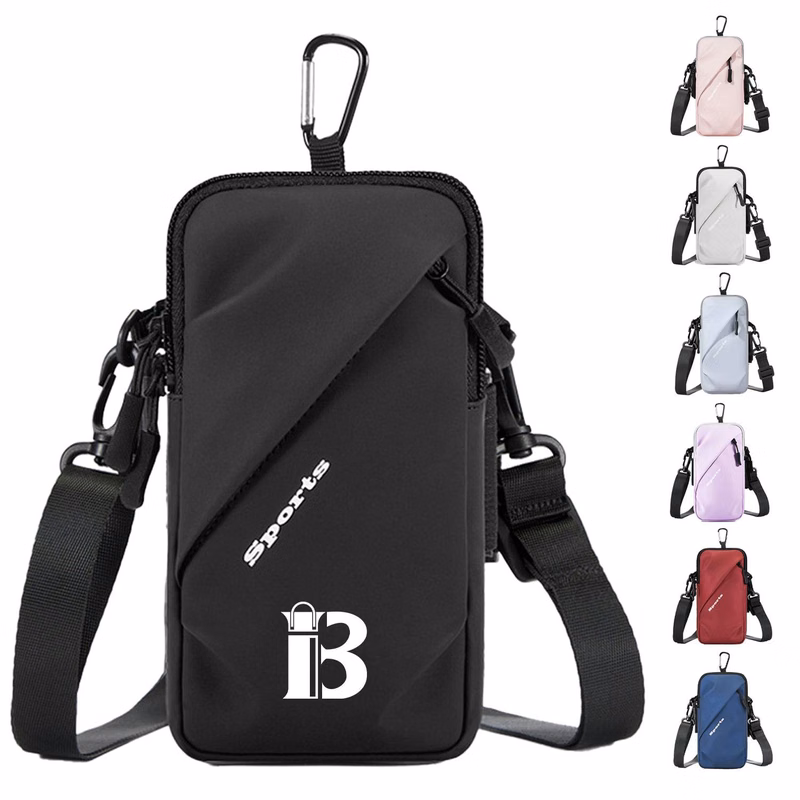 Phone Running Arm Pouch Crossbody Bag w/ Carabiner