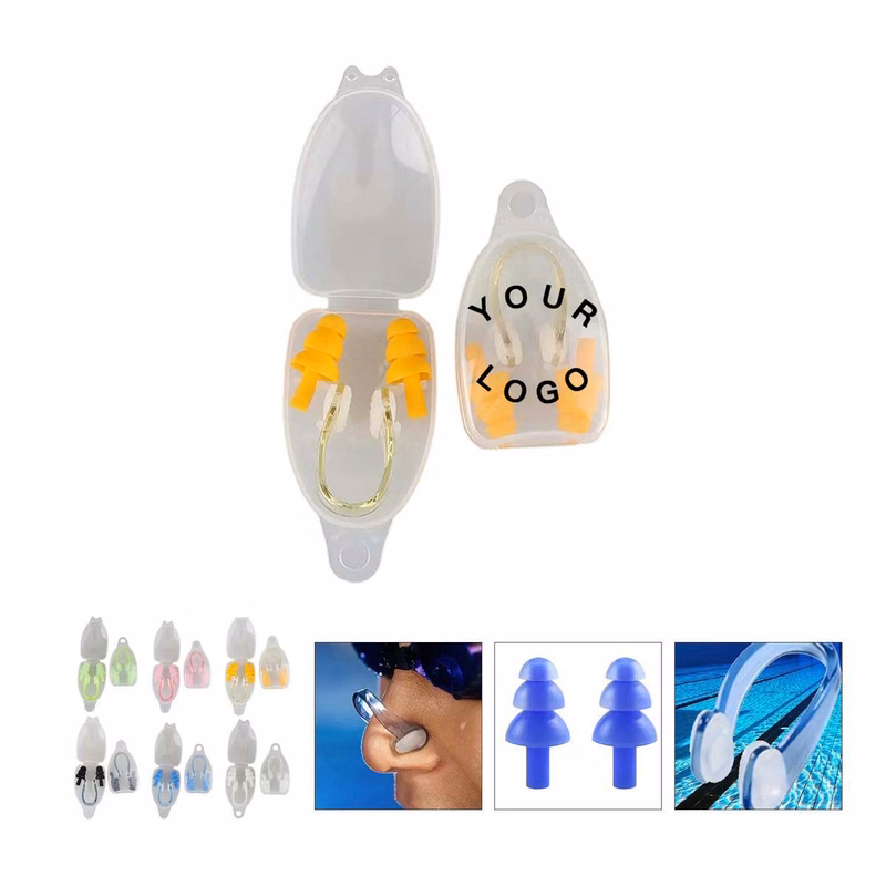 Waterproof Silicone Nose Clip and Ear Plugs