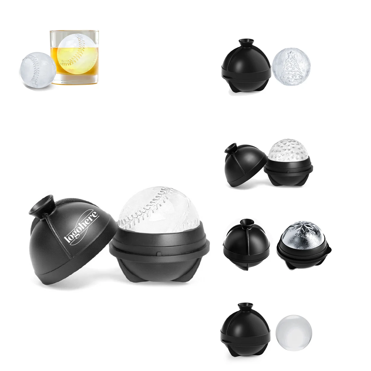 Custom Logo Silicone Ice Sphere Mold MOQ 10 1