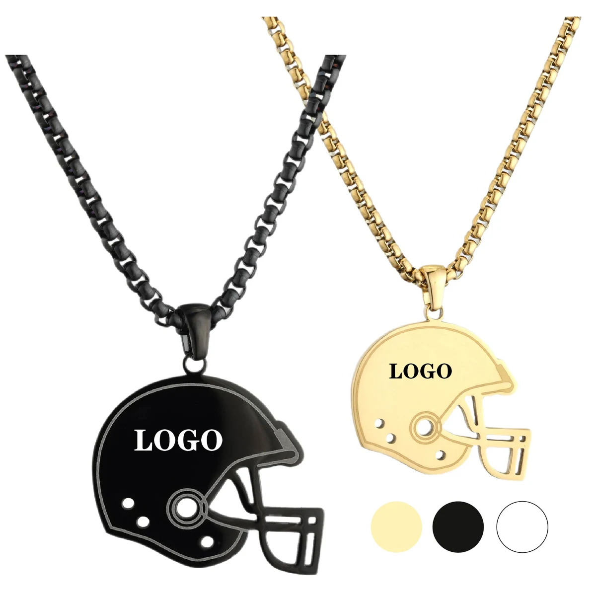 Steel Helmet Necklace 1