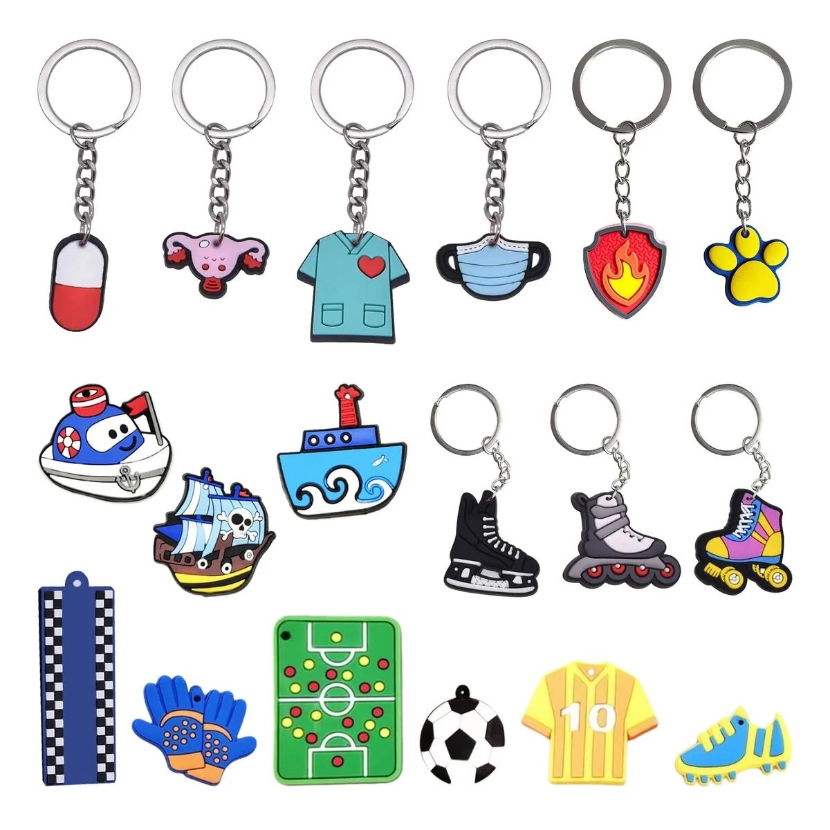 Flexible PVC Soft Keychain 1