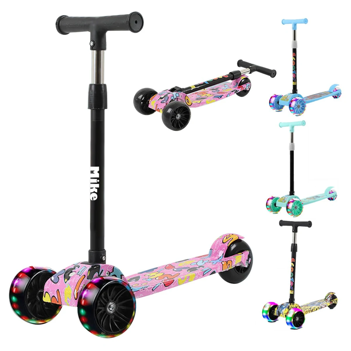 Children's three wheeled foldable scooter 1