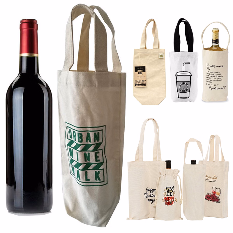 Canvas Wine Milk Tea Bag