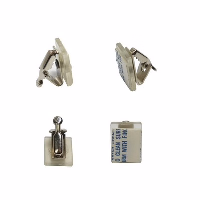 3/4" Badge Swivel Alligator Clip with Pressure Sensitive Base