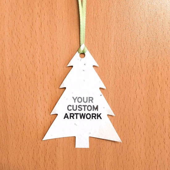Single-Sided Modern Evergreen Ornaments