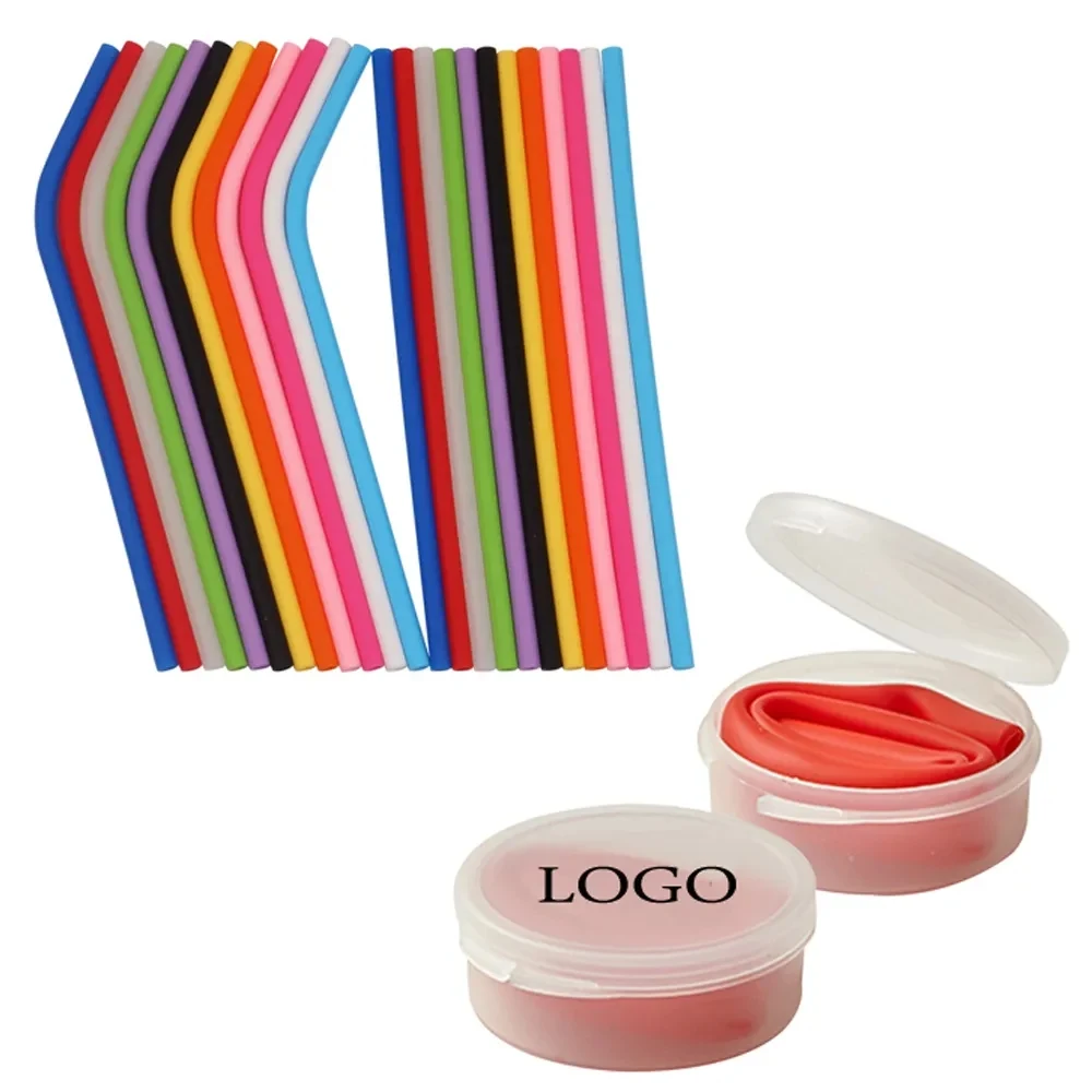 Silicone Straw with Plastic Case 1