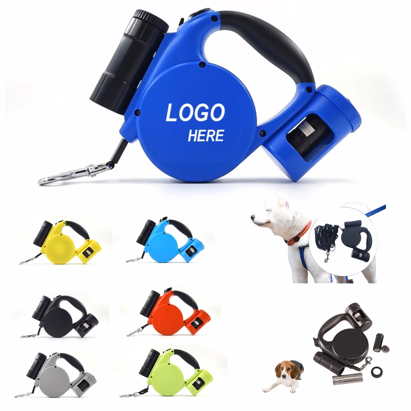 Retractable Dog Leash with Flashlight