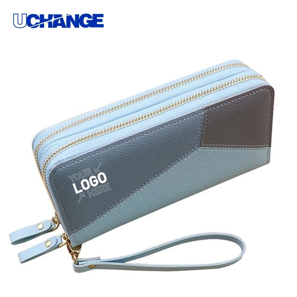 Women's Double Zipper Long Wallet Organizer 1