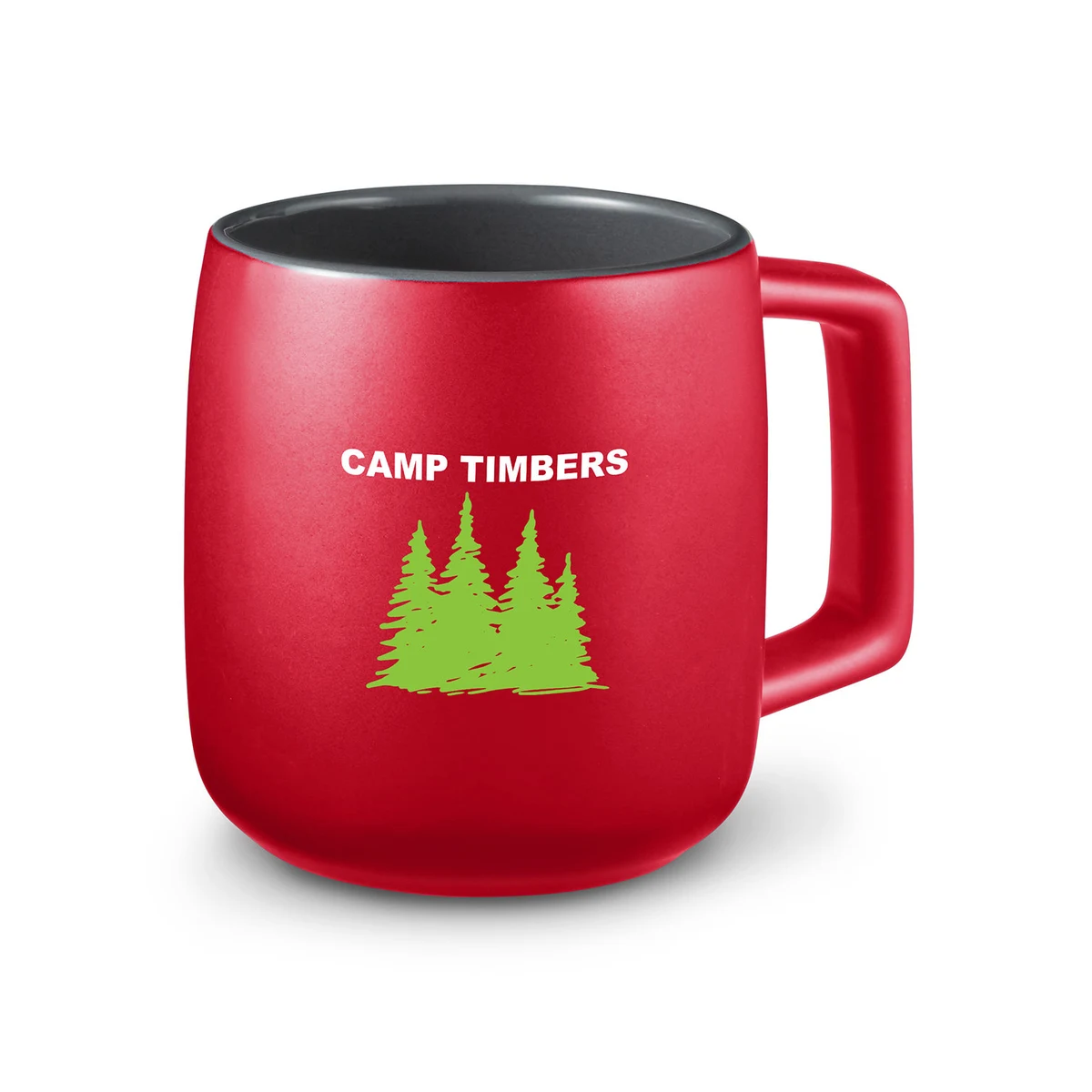 15 oz Geo Square Handle Ceramic Mug 1