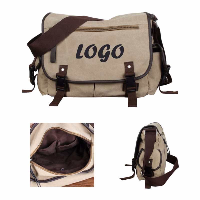 Vintage Canvas Messenger Bag