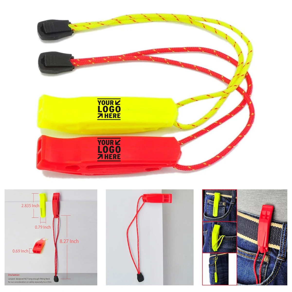 Lanyard Safety Boating Camping Hiking Hunting Survival Rescue Signaling Emergency Whistle 1
