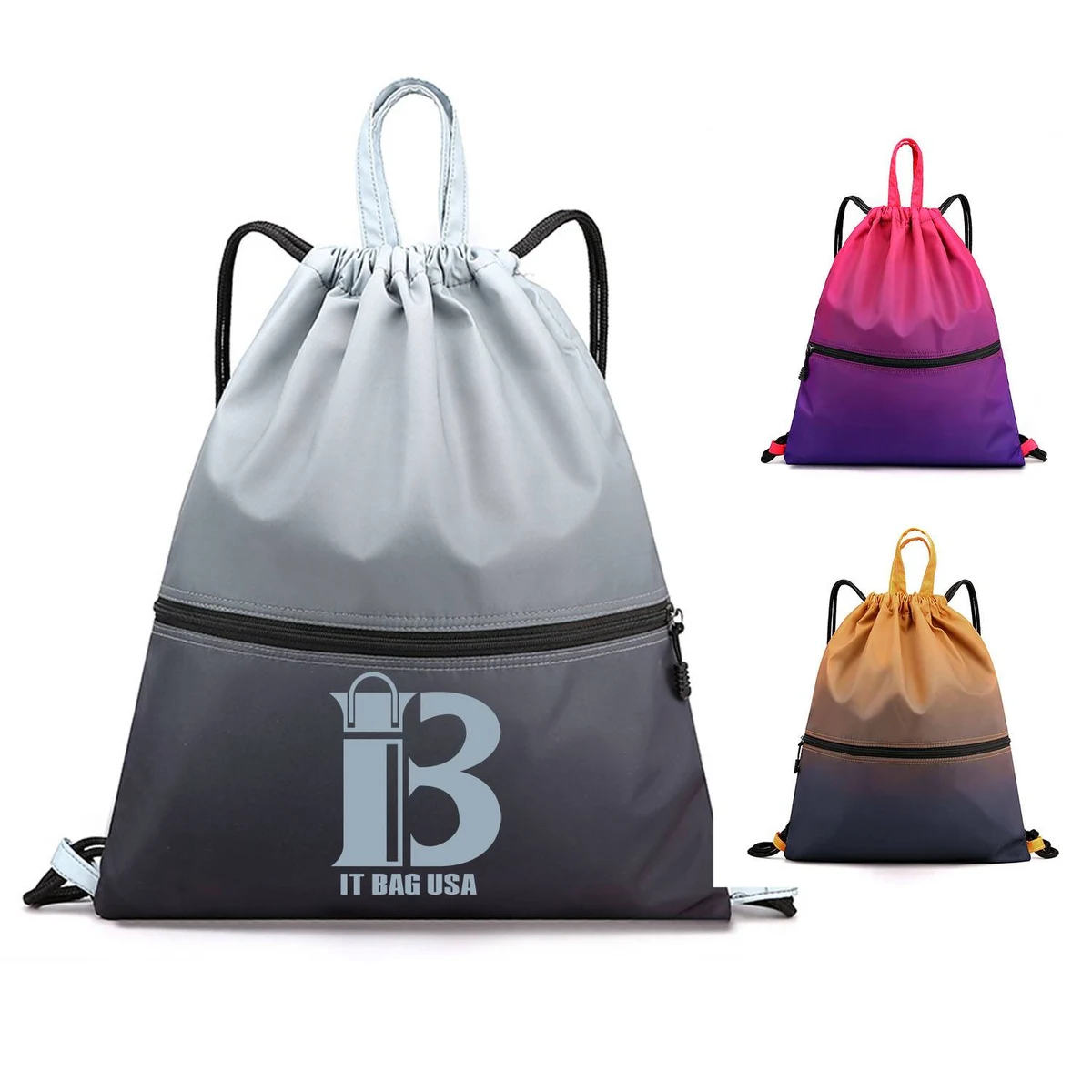 Gradual drawstring backpack bag 1