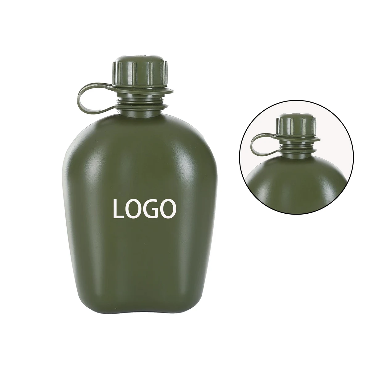 Tactical Water Bottle Milltary Aluminm Cooking Cup, custom water bottle with logo imprint 1