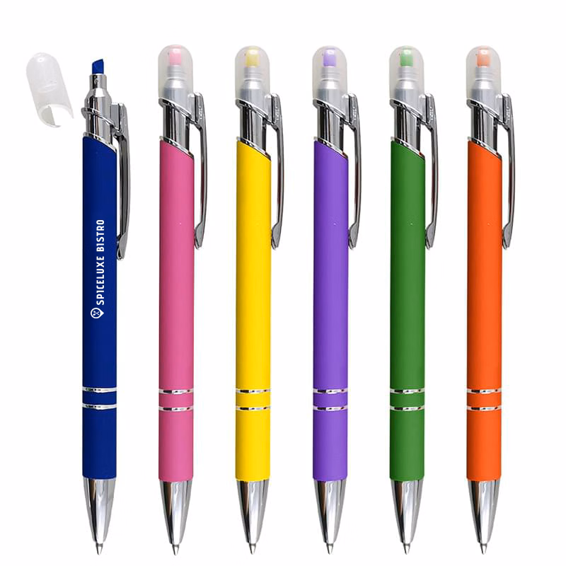 Mia Incline Pen With Highlighter
