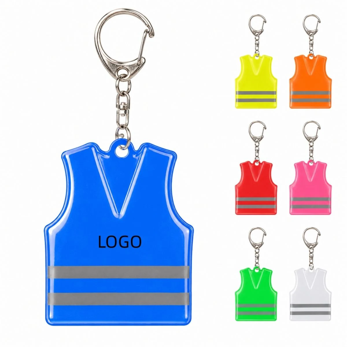PVC Reflective Vest Keychain 1
