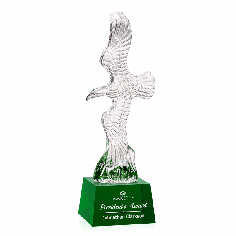 Staffordshire Eagle on Robson Base - Green