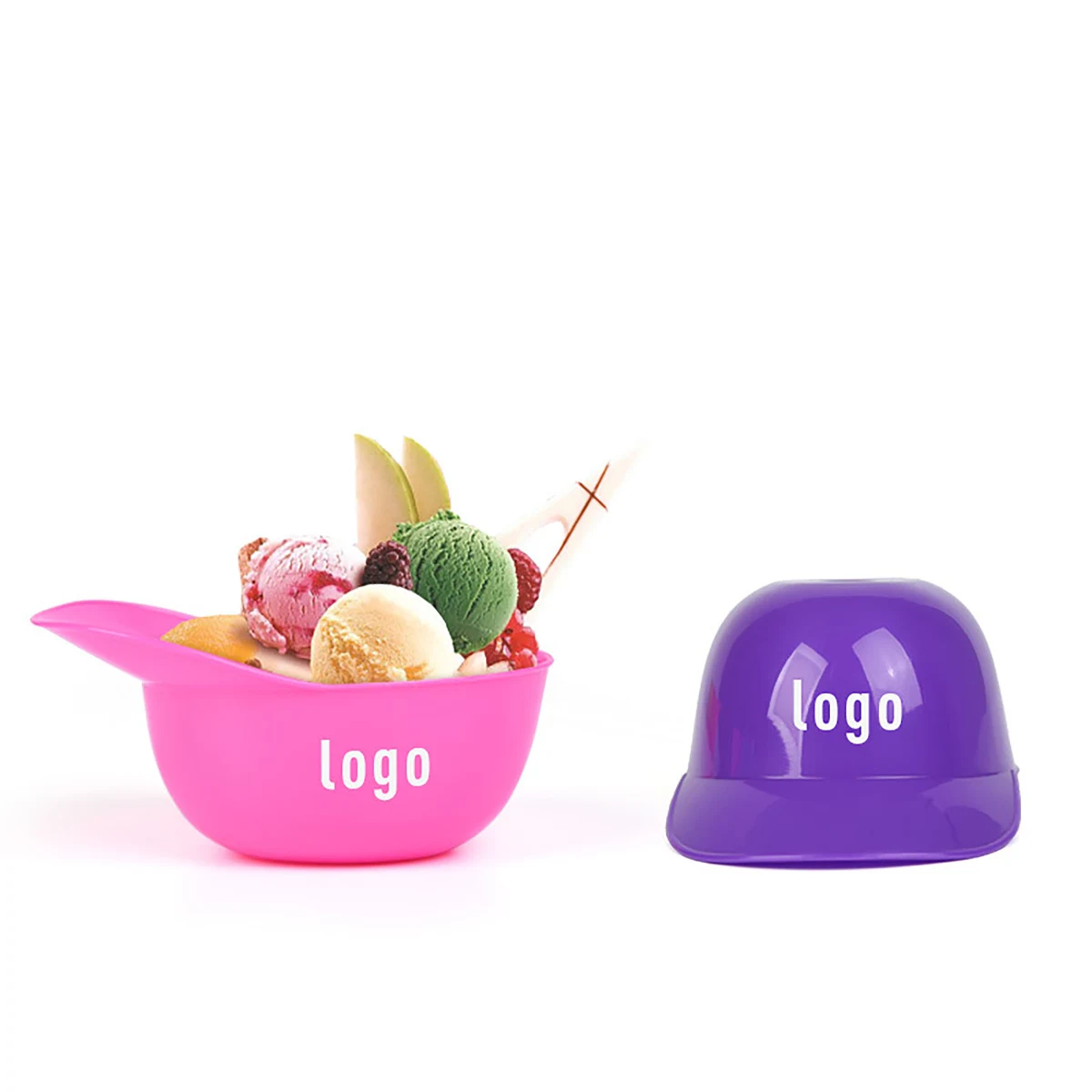 Plastic Baseball Helmet Cups for Birthday Party Dessert Serving Supplies 1