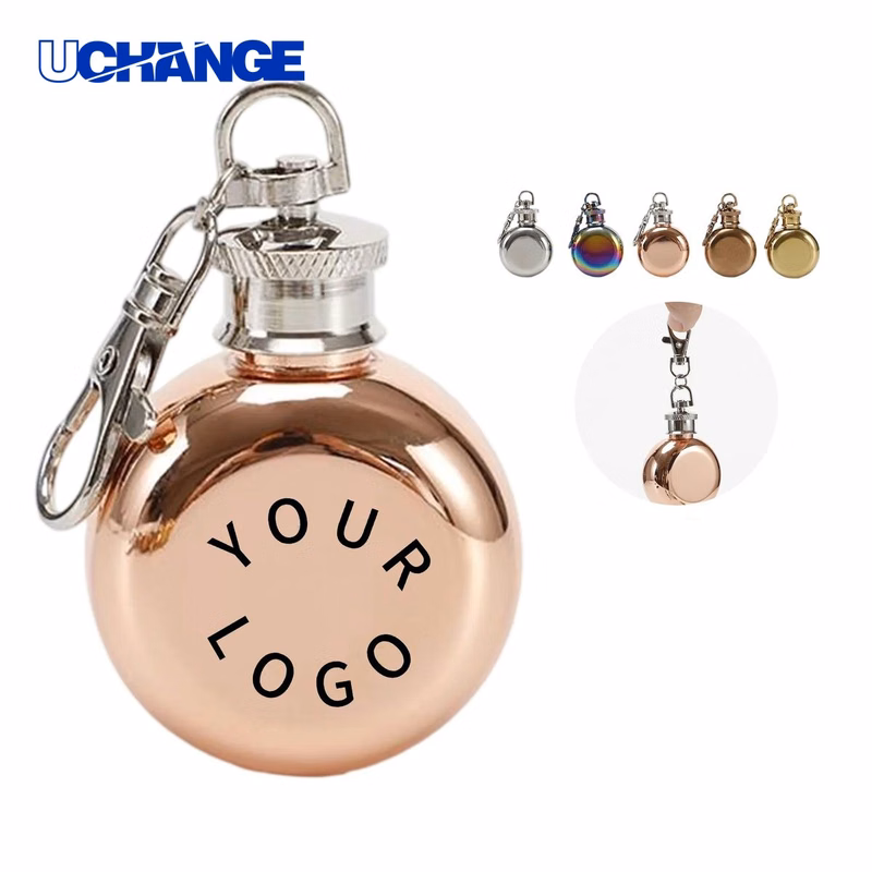 Engraved Pocket Flask Bottle with Full Color Option