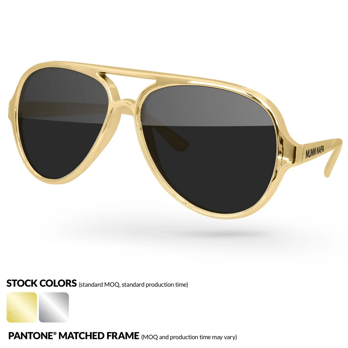 Metallic Aviator Sport Sunglasses 1