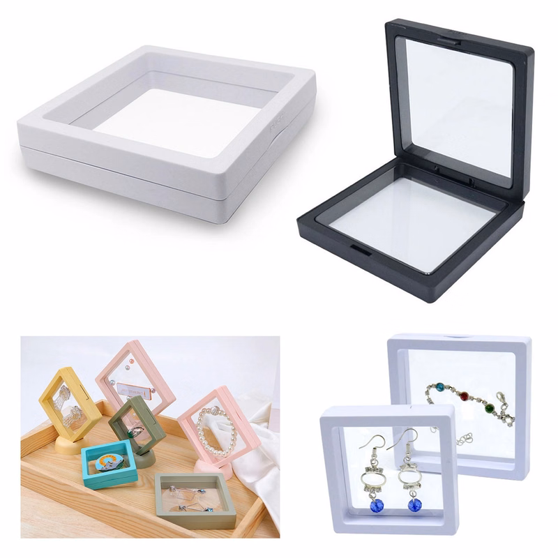 3D Floating Frame Display Holder Stand
