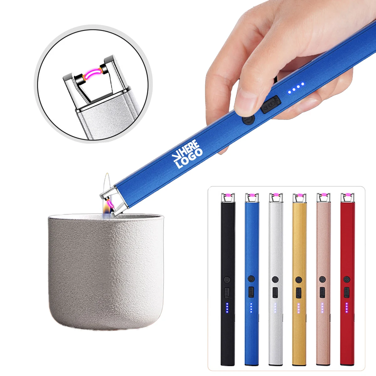 MOQ 20 Electric Candle USB Rechargeable Lighter 1